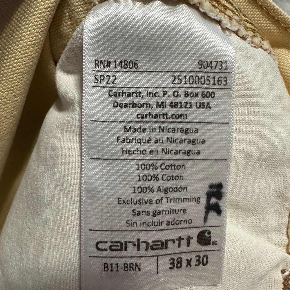 New Tricia Fix Exclusive Carhartt Reworked Pants 17” Waist Kantha Embroidered - Picture 10 of 11